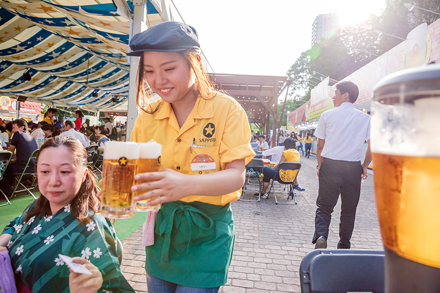 홋카이도 여행 삿포로 오도리 비어 가든에서 즐기는 일본 맥주축제