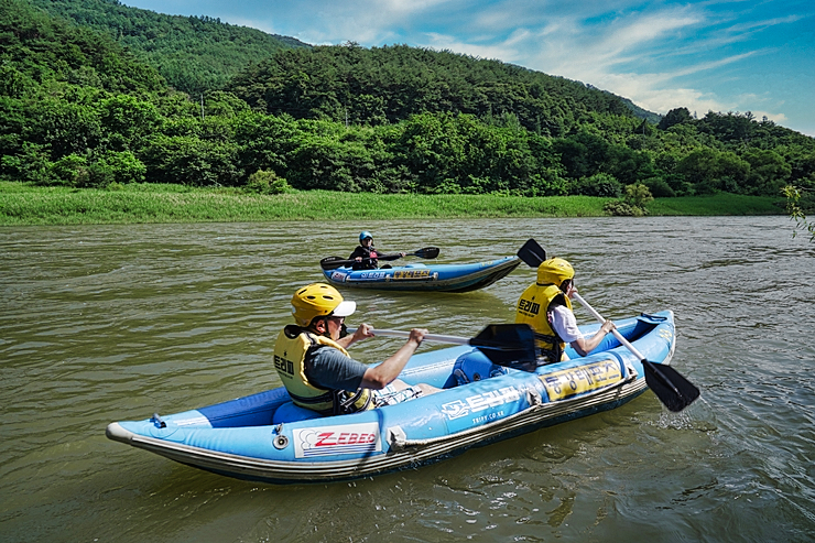 강원도 1박2일 여행 여름 휴가지 추천 평창 동강 카약투어 + 숙소 + 바베큐 (트리피)