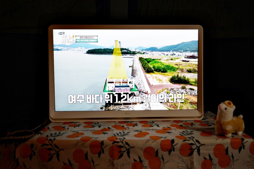 여름캠핑 감성캠핑 필수 준비물 스마트모니터 LG 룸앤TV 27TQ600SW