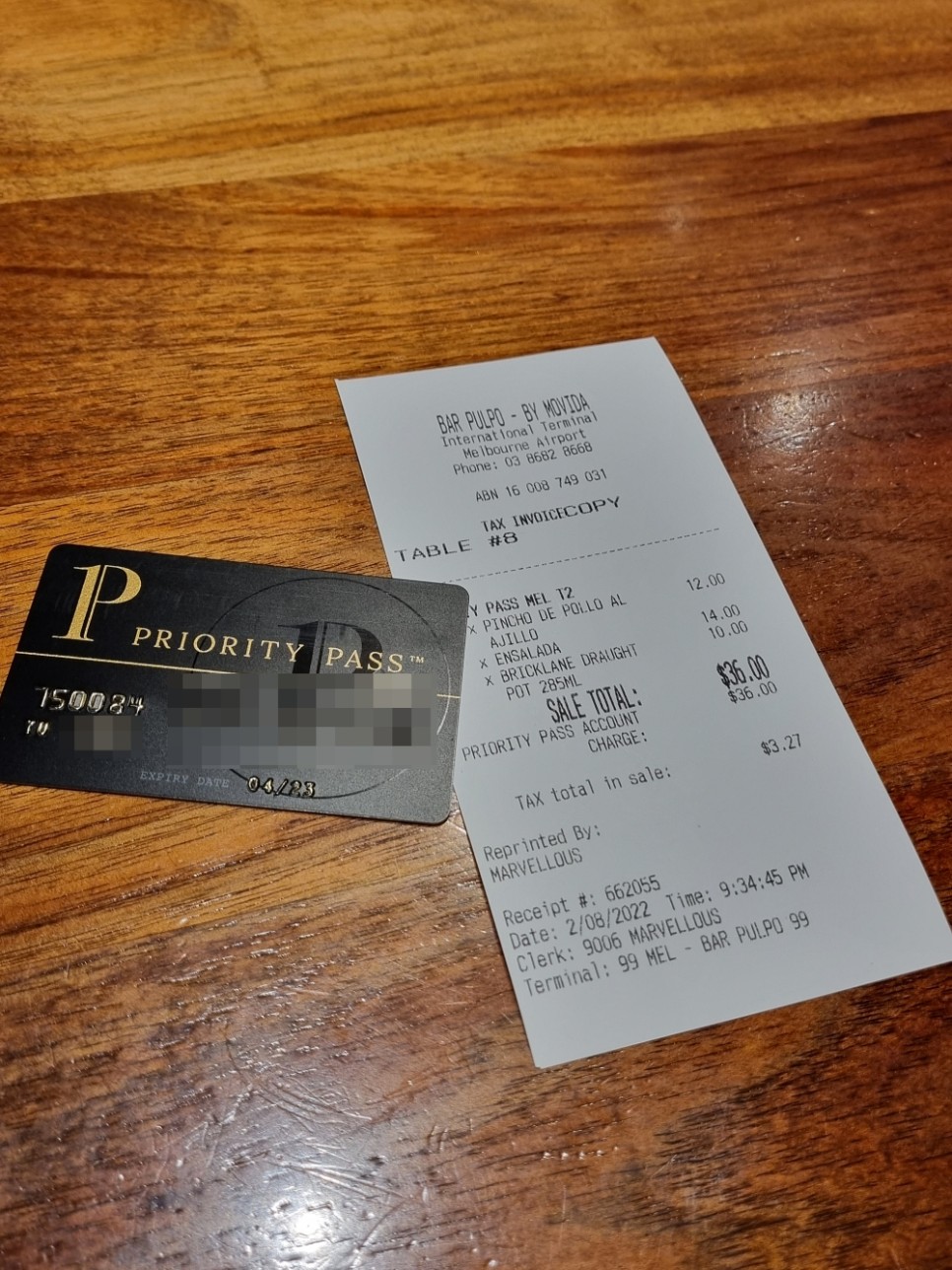 호주여행 멜버른 국제공항 pp카드 이용 가능한 라운지 + 레스토랑