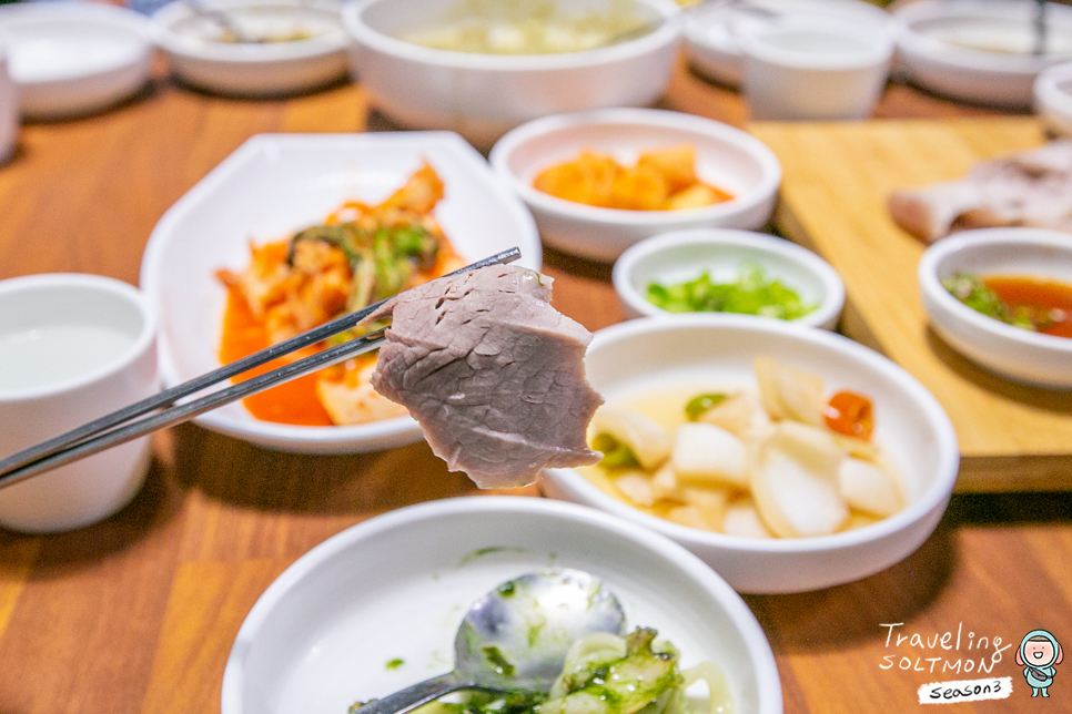 제주 보말칼국수 수육도 맛나는 제주 중문 아침식사