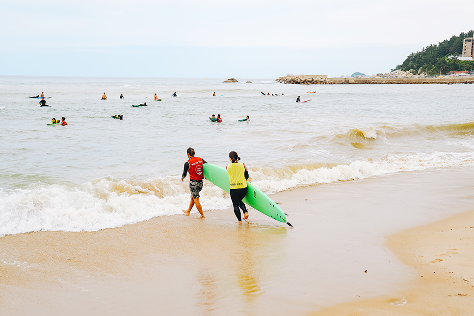 초보 인구해변 서핑 강습 양양 놀거리 서파리 단체도 추천