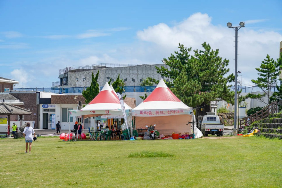 제주도 해수욕장 폐장일 여름바다 제주 표선해수욕장 풍경