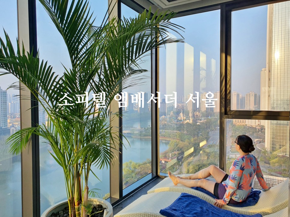 서울 호캉스 추천 소피텔 앰배서더 서울 호텔 객실 라운지 수영장 조식 후기