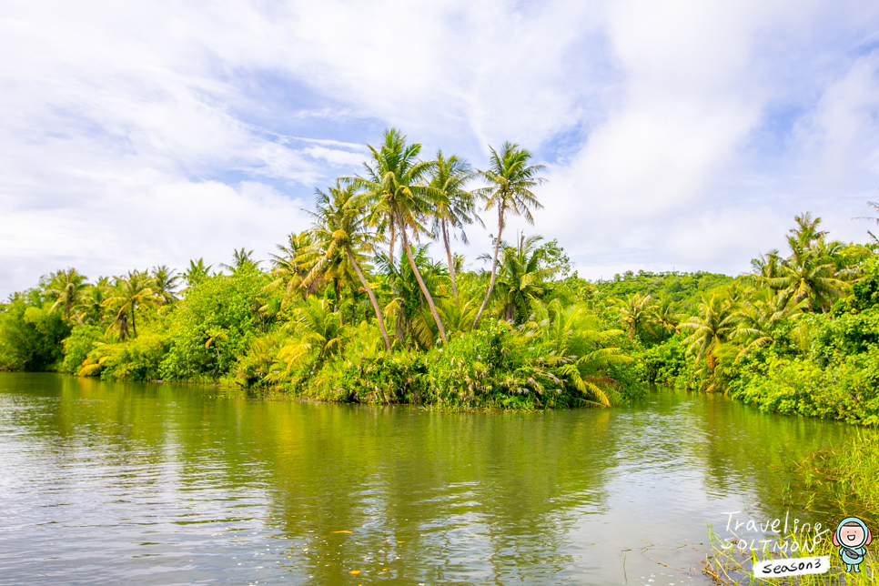 괌 가족여행 자연 속 정글투어 리버크루즈