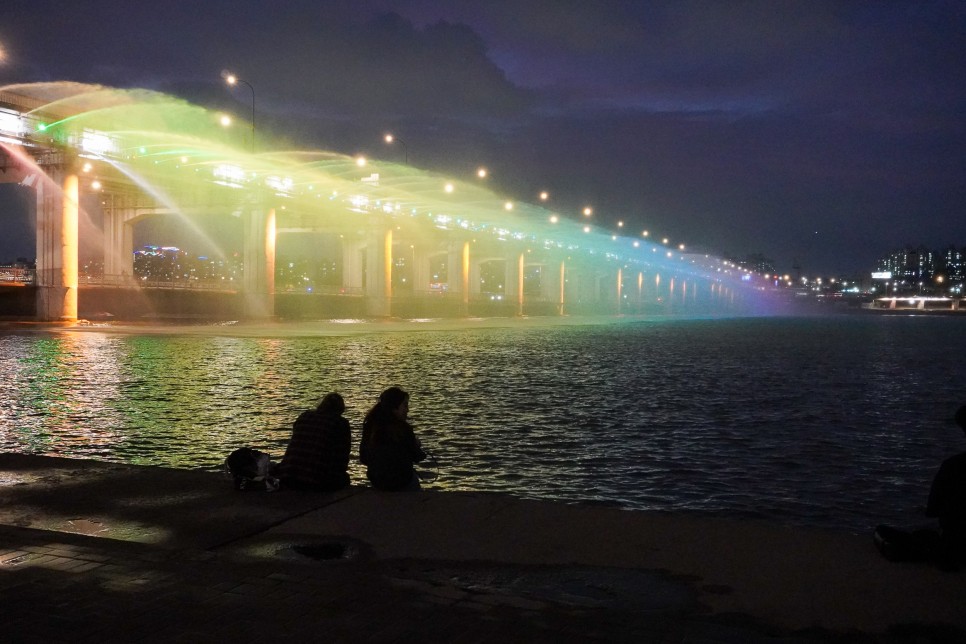 서울 야경 명소 세빛섬 & 한강 반포지구 반포대교 달빛무지개분수