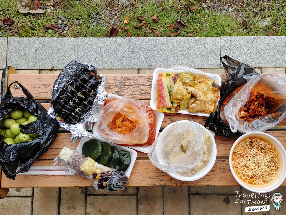 거제도 여행 거제 고현시장 먹거리 김밥 전 주차장