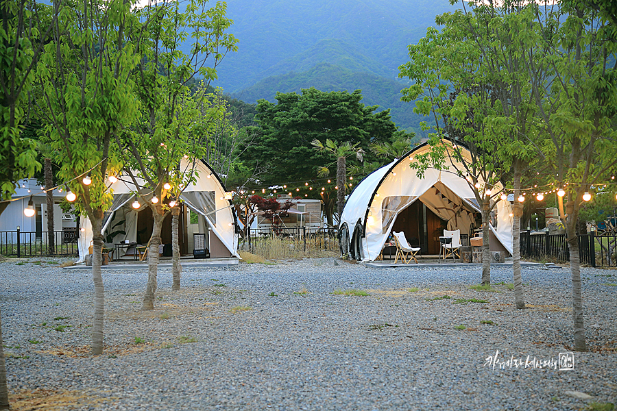 부산근교 경남 글램핑 산청 캠핑장 국내 1박2일 여행
