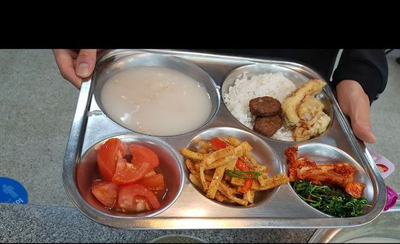 전 세계가 주목하는 청도중고등학교 레전드 급식! 건강한 급식, 율무밥과 누룽지탕