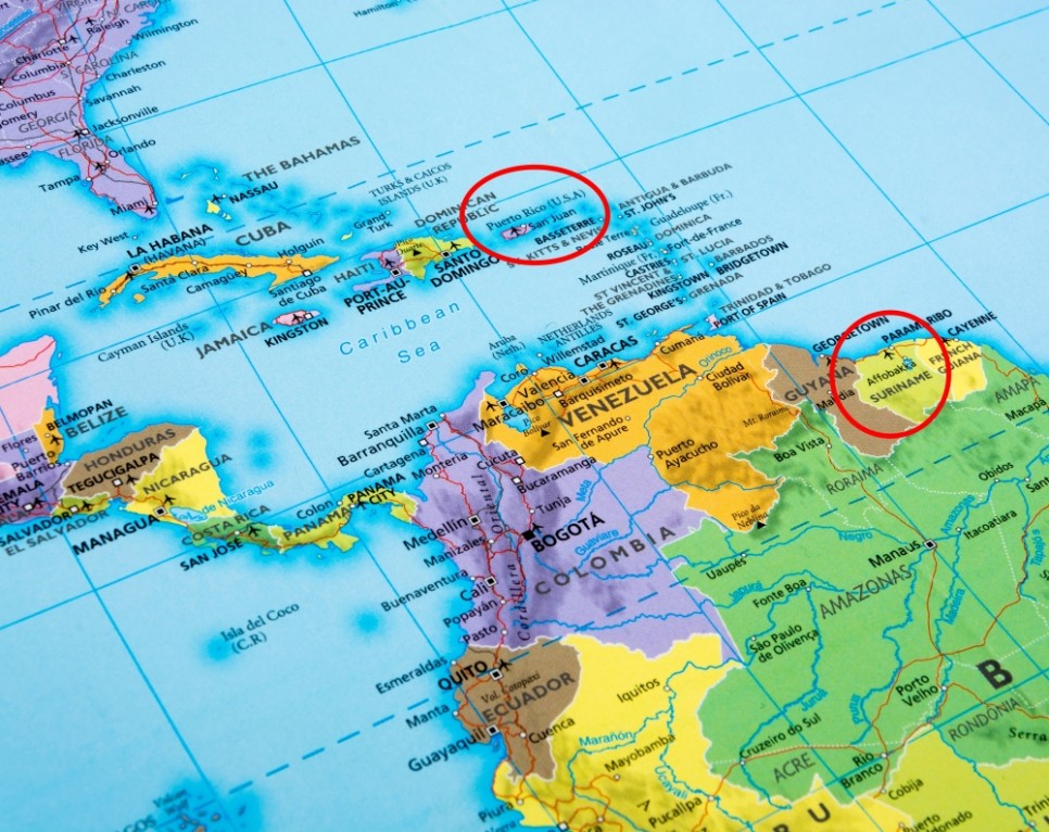 넷플릭스 수리남에 나오는 푸에르토리코 미국 영토 위치는 랜선 여행