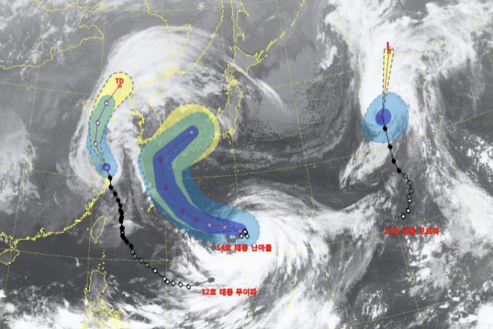 14호 태풍 난마돌 경로 제주도 영향 갈까 므르복!