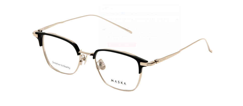 하금테 안경 MASKA 마스카 티타늄 안경테로 더 멋스럽게!