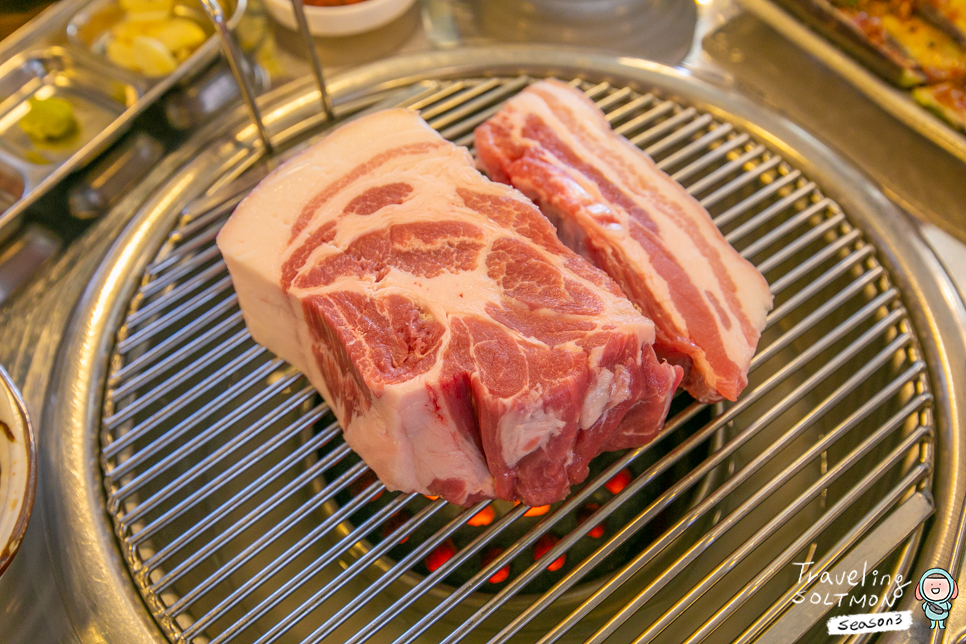 제주공항 근처 맛집 연탄불에 흑돼지 미친 조합