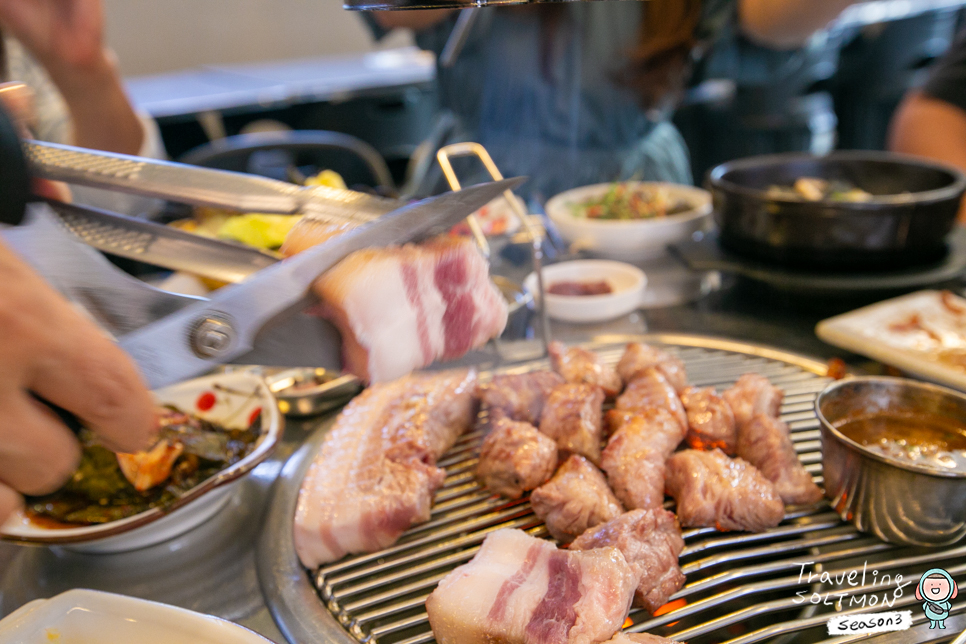 제주공항 근처 맛집 연탄불에 흑돼지 미친 조합