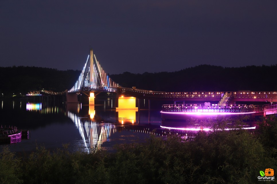 군산 시내 군산 야경명소 군산은파유원지 군산 은파호수공원