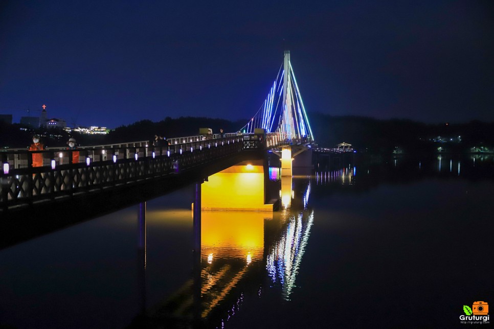 군산 시내 군산 야경명소 군산은파유원지 군산 은파호수공원