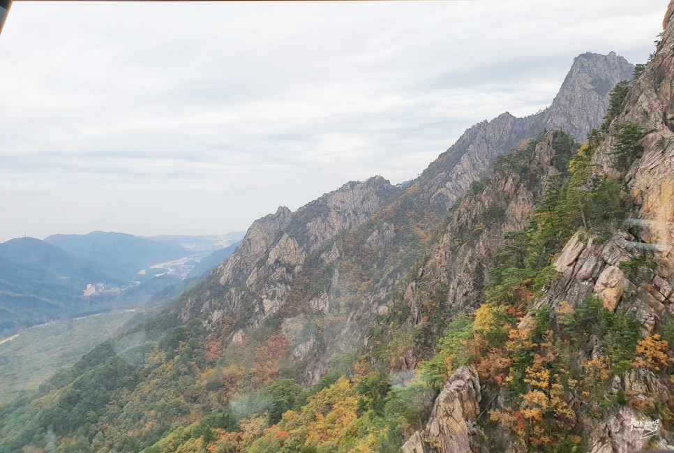 가을 여행지 추천 설악산 케이블카 권금성 비선대 단풍 실시간