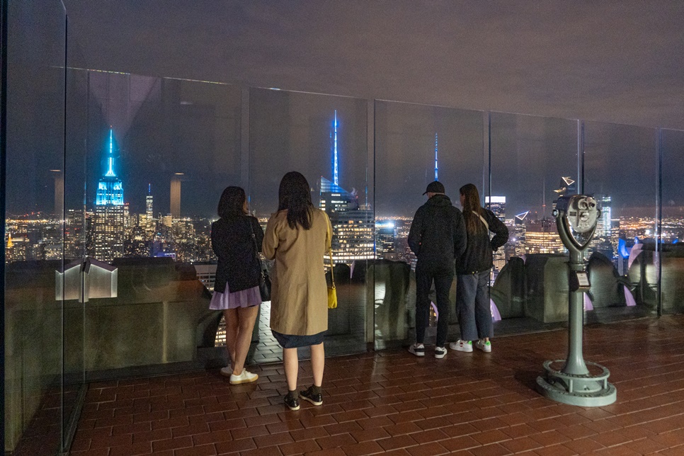미국여행 뉴욕여행 록펠러센터 탑오브더락 전망대 선셋타임 야경