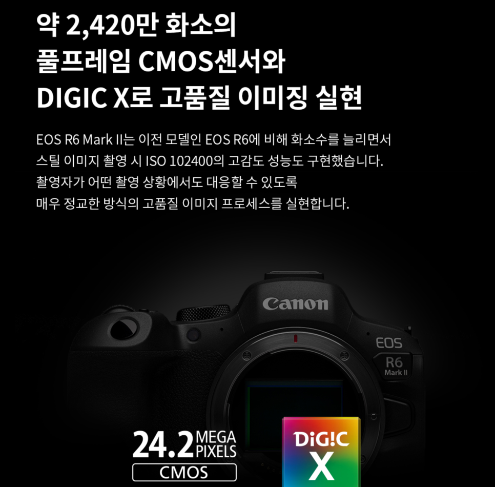 캐논 신제품 풀프레임 미러리스 카메라 EOS R6 Mark2 예약판매 소식