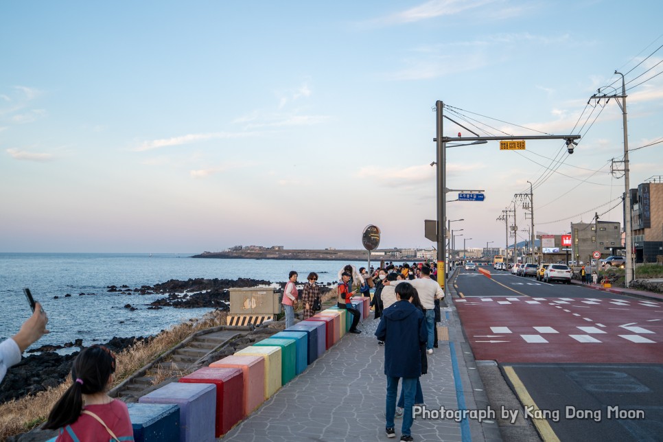 제주공항 근처 볼거리 제주도 해안도로 드라이브 제주 도두동 무지개해안도로 해변