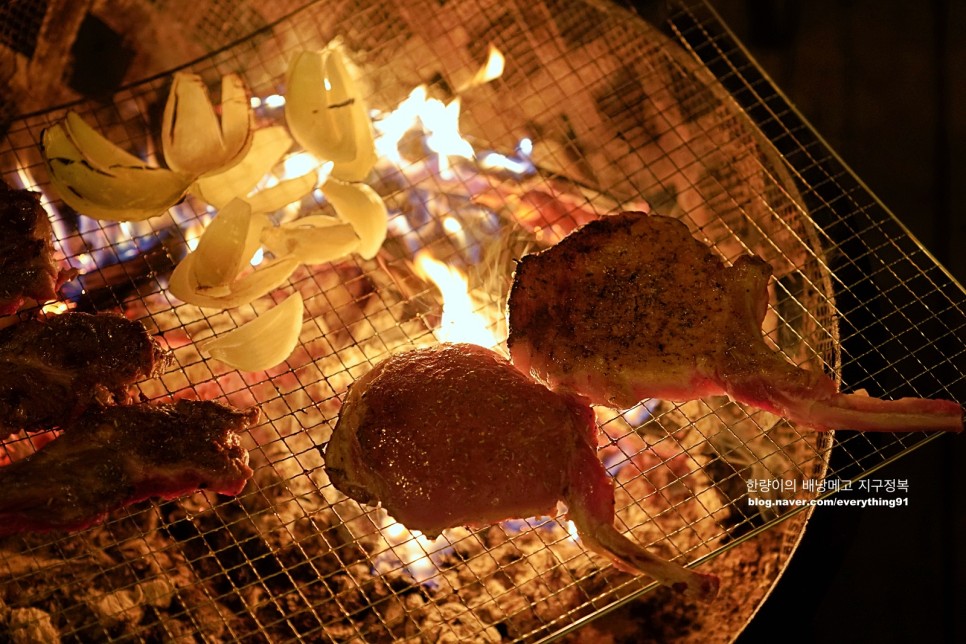 제주 흑돼지 돈마호크 캠핑 음식 최강자!