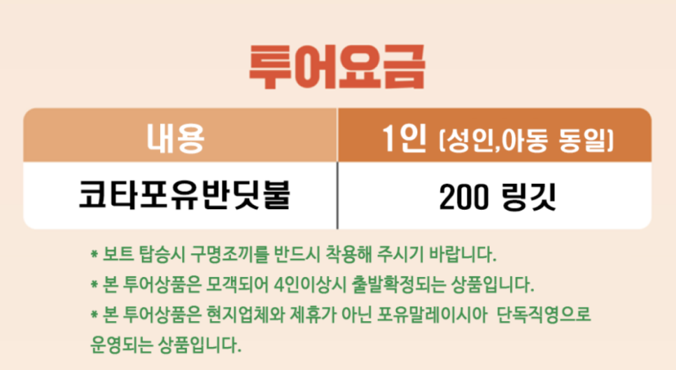 코타키나발루 자유여행 남들과는 다른 반딧불 투어! 코타포유