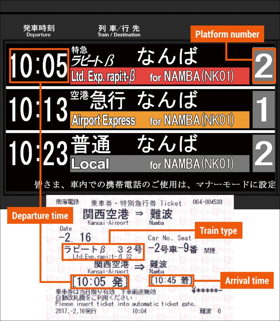 오사카 간사이공항에서 난바 시내 오사카 라피트 특급열차 왕복권 예약 가격