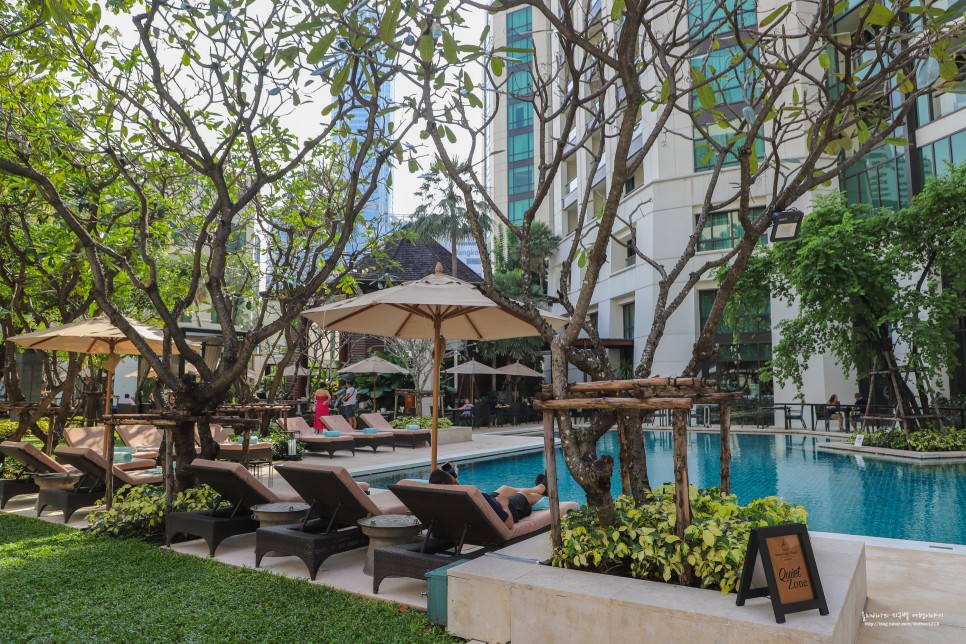 태국 방콕 여행 호텔 리조트 추천 시암 켐핀스키 호텔 수영장 조식