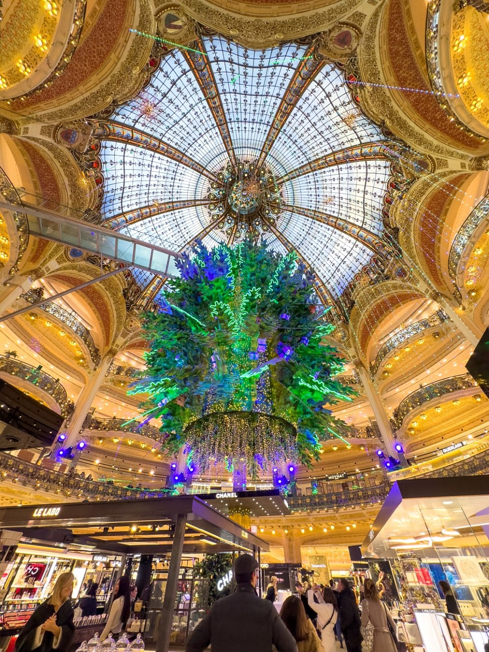 [실시간 여행기] 유럽 파리 크리스마스 여행 : 갤러리 라파예트 & 프랭땅 백화점 트리 장식