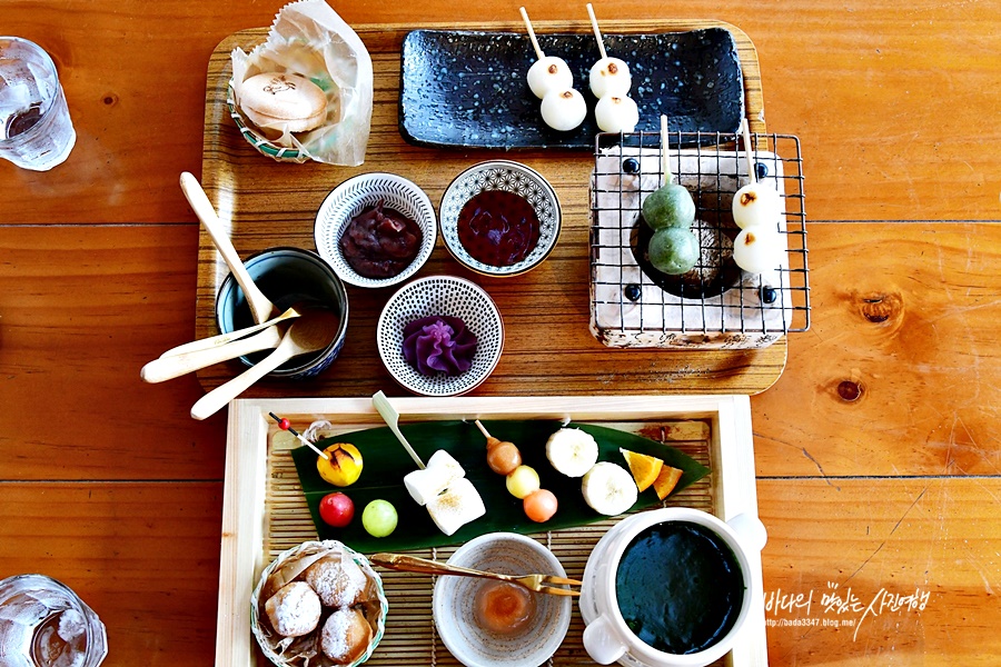 일본 후쿠오카 맛집 하코자키 큐타로쇼텐 당고 구워먹기