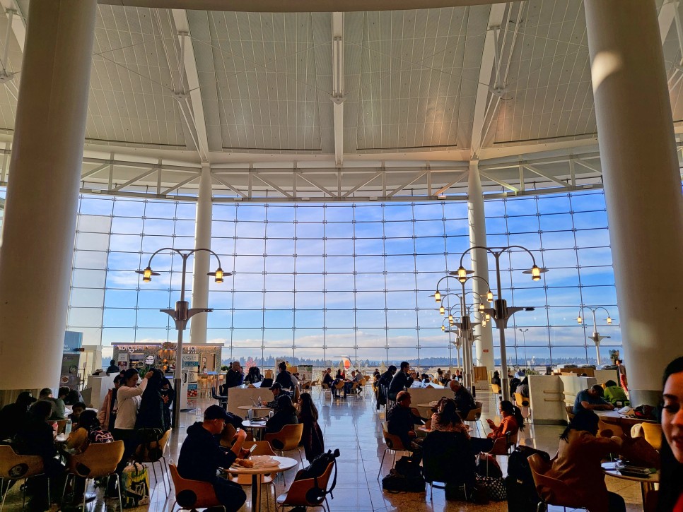 미국여행 요즘 공항 빨리 가야함 아멕스 센츄리온 라운지+29시간째 노숙중!