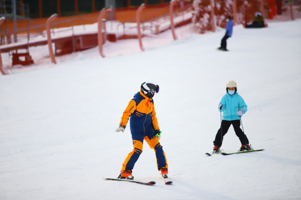 지산리조트 스키강습 체계적으로 배운 지산 스키강습