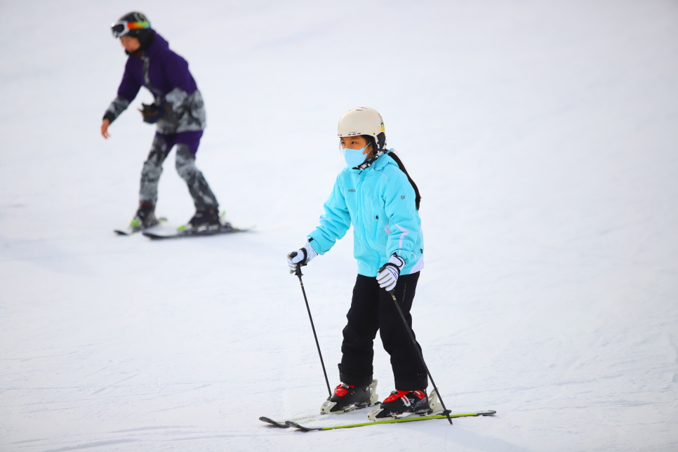 지산리조트 스키강습 체계적으로 배운 지산 스키강습
