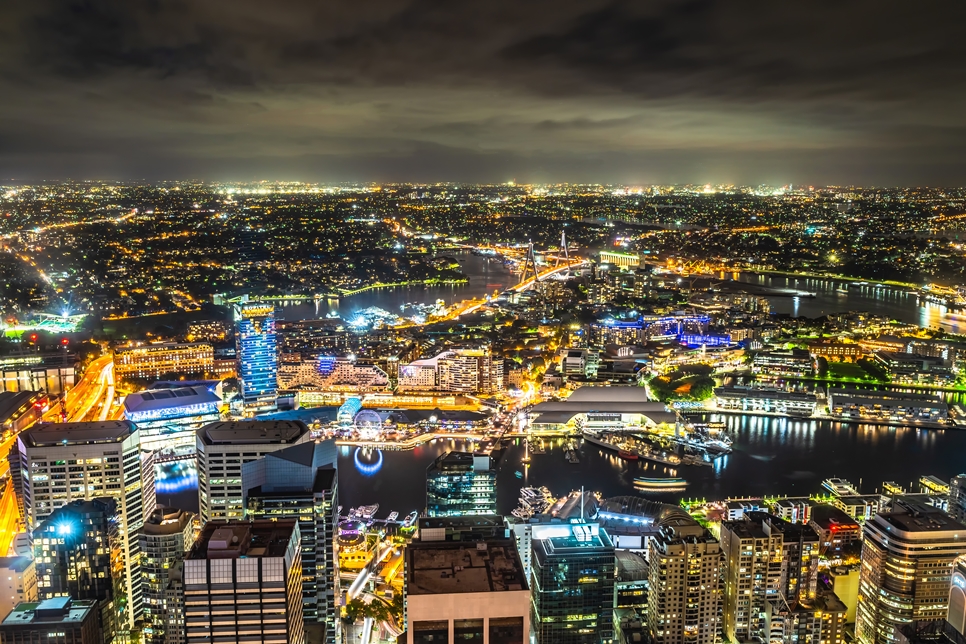 호주 시드니 타워, Sydney Tower Eye에서 바라본 야경기행