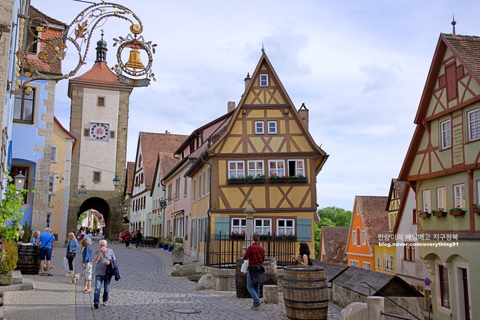독일 여행 프랑크푸르트에서 로텐브루크 크리스마스 가득한 마을