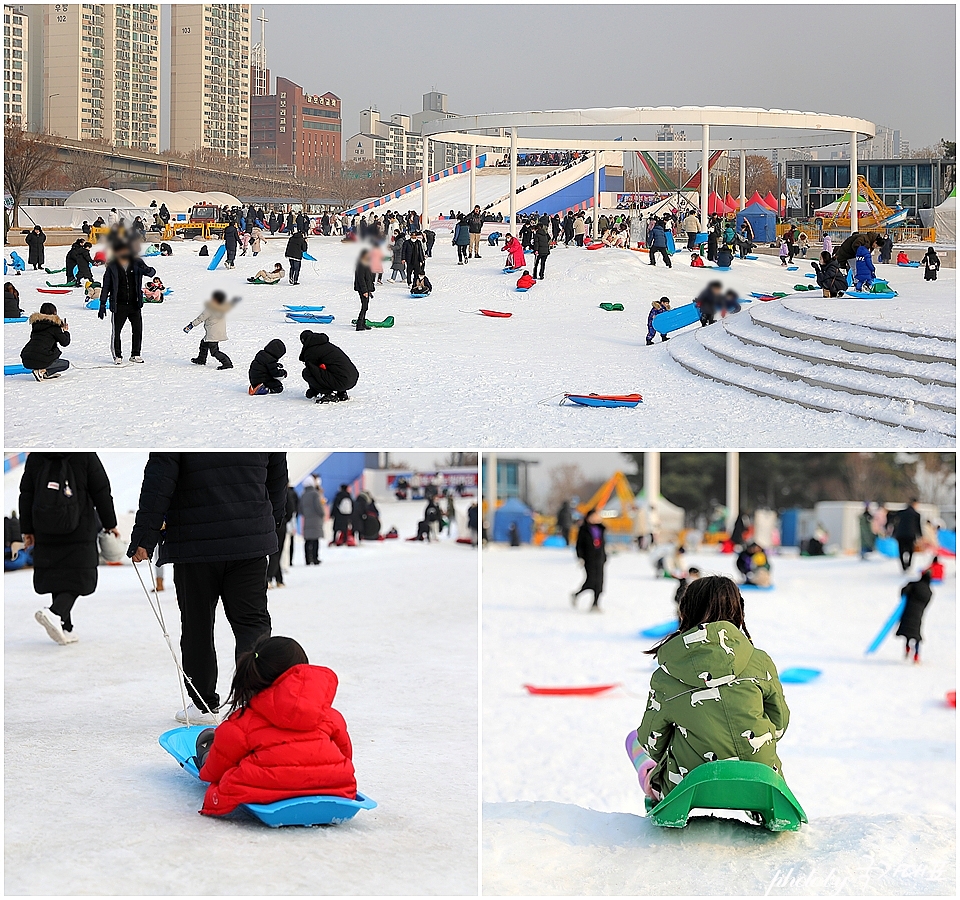 서울 눈썰매장 뚝섬 한강공원 유원지 놀거리 빙어체험 주차팁