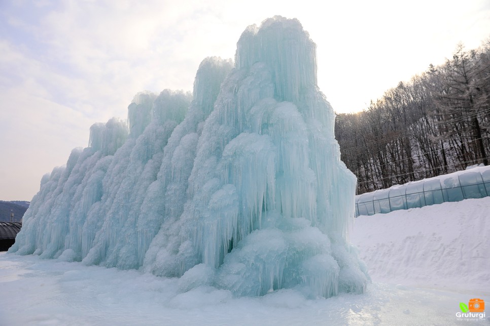 국내 겨울축제 청양알프스마을 칠갑산얼음분수축제 눈썰매장 얼음썰매장