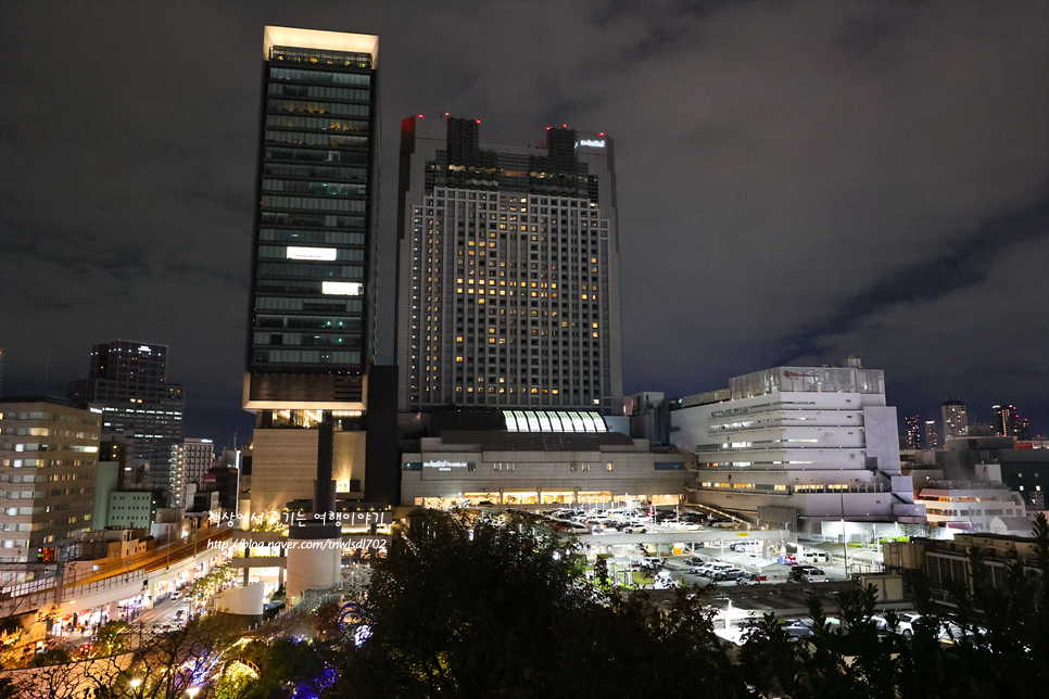 일본 오사카 가볼만한곳 난바 파크스 야경 명소