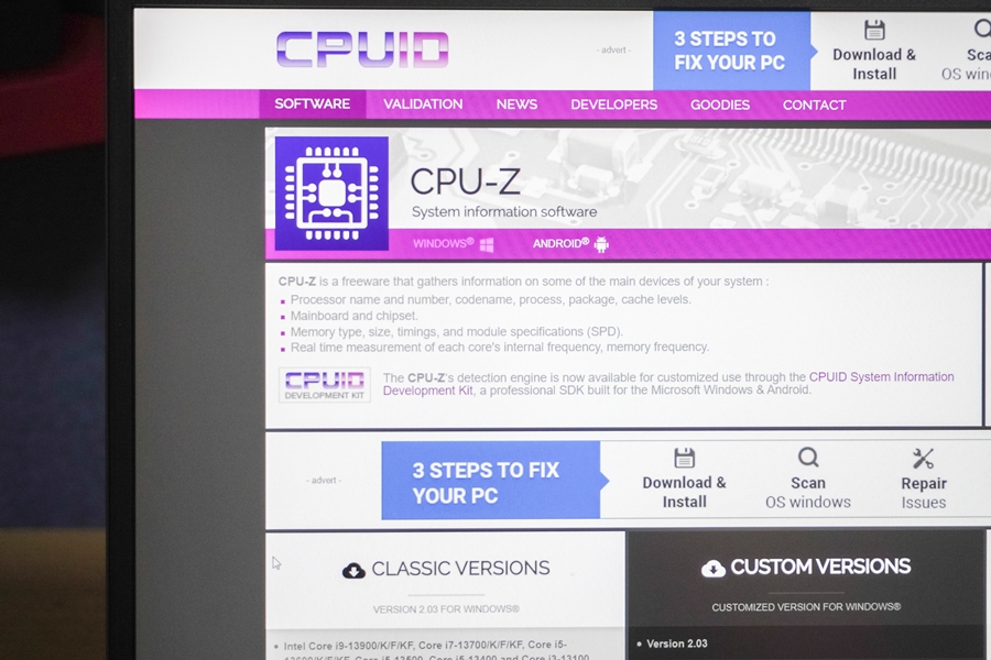 cpu-z 컴퓨터 노트북사양 확인, HWMONITOR CPU, 그래픽카드 온도 체크