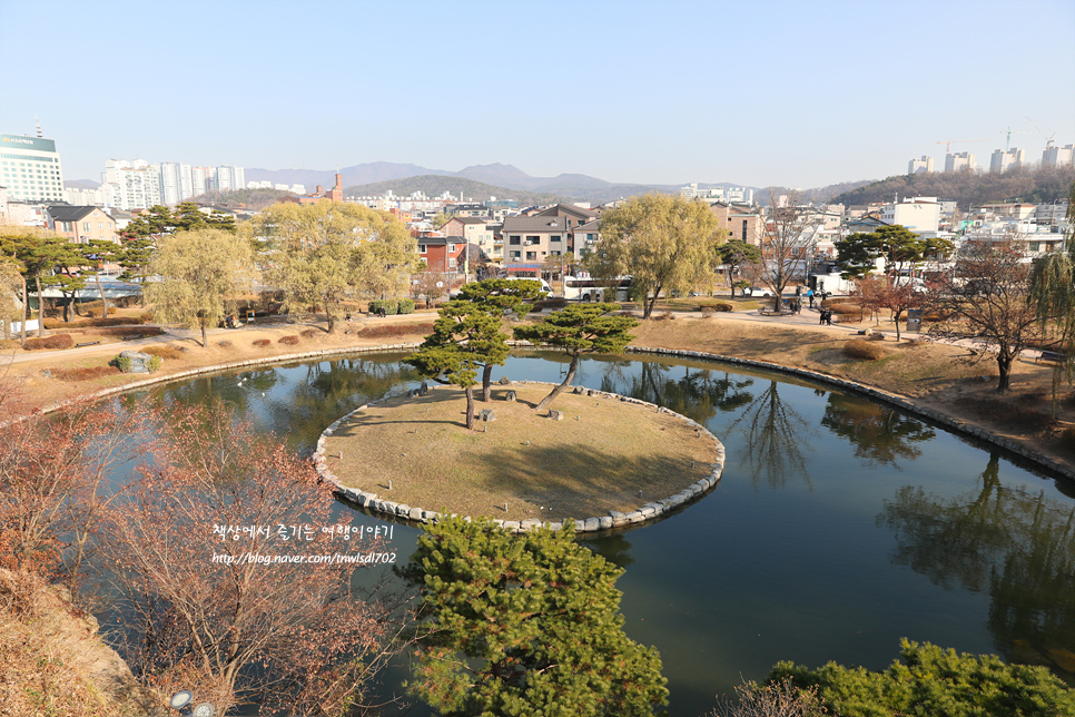 수원 화성 방화수류정(동북각루), 용연, 화홍문 겨울 풍경