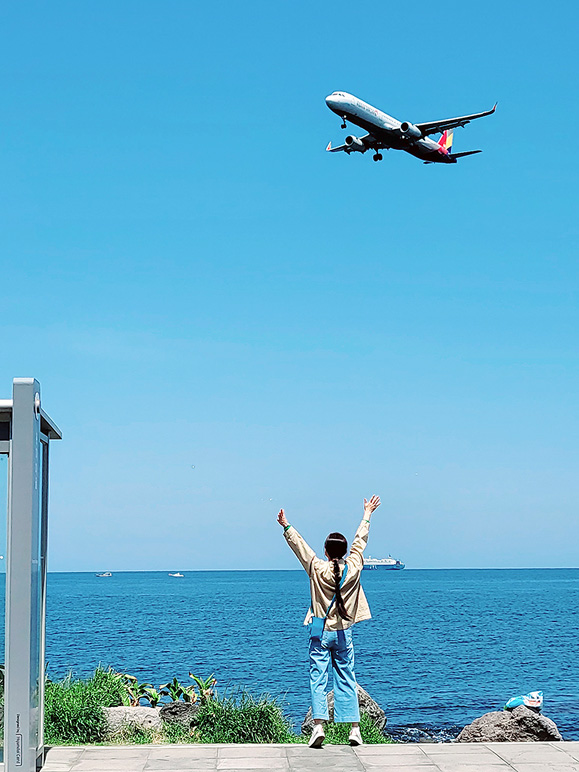 대구공항-> 항공샷부터 제주여행 중 제주 비행기샷 명소