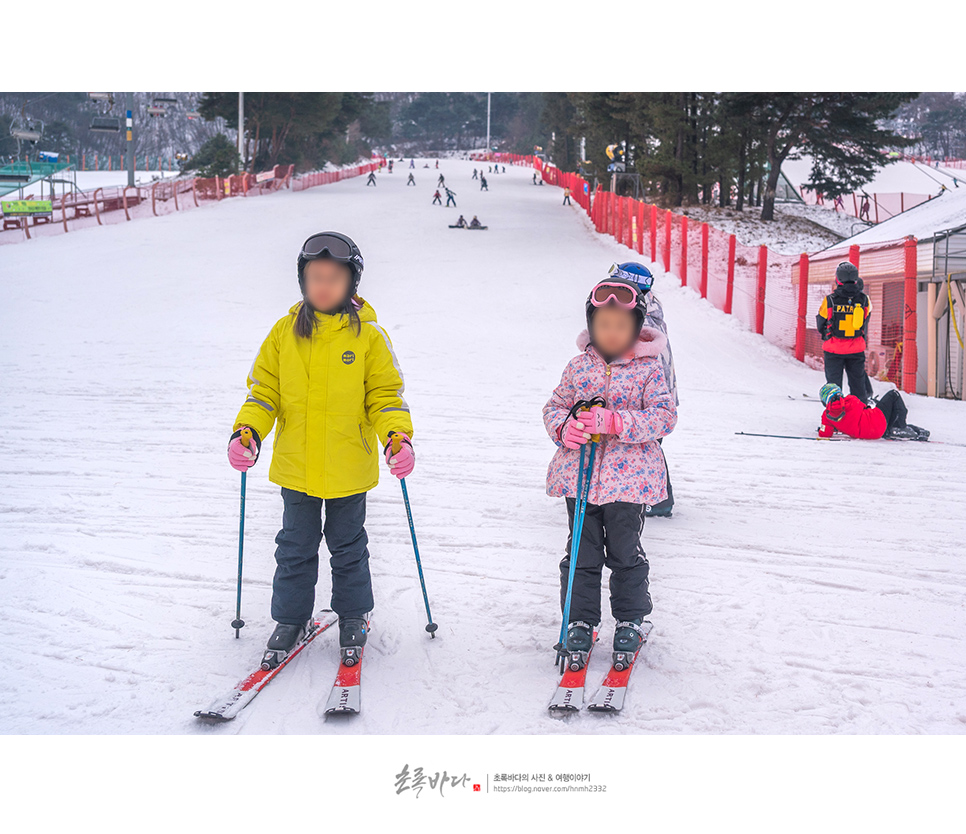 지산리조트 지산 스키강습 2:1강습 리얼기