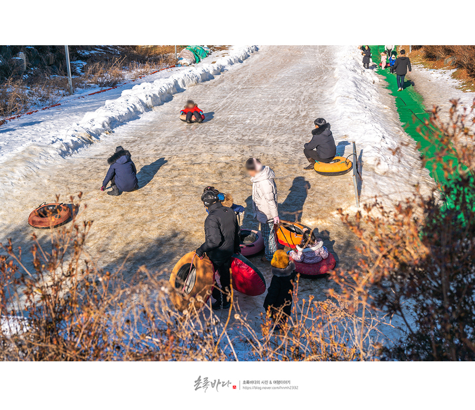 주말 나들이 대전근교 여행 충남 아이와 가볼만한곳 이안숲속 눈썰매장