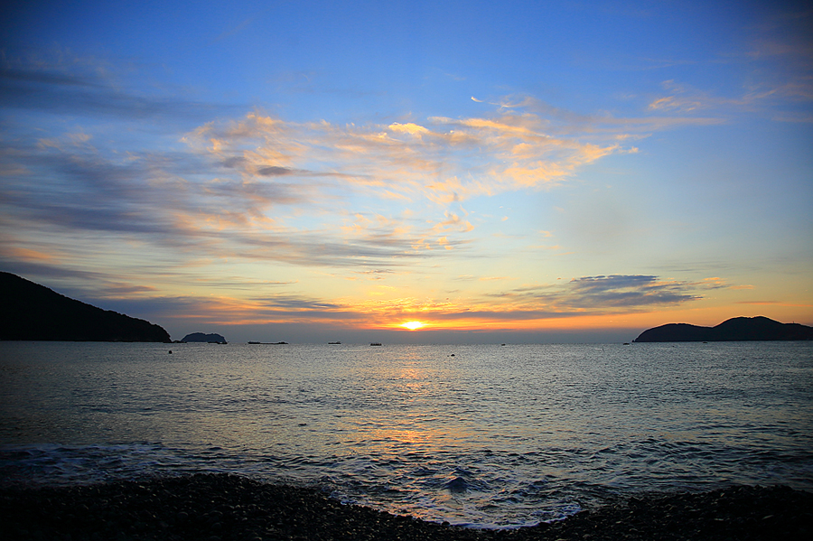 거제도 여행 거제 학동 흑진주 몽돌 해수욕장 일출 명소