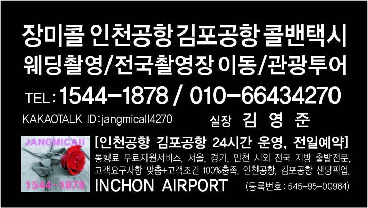 인천공항 콜밴 택시 장미콜 후기 및 이용 방법
