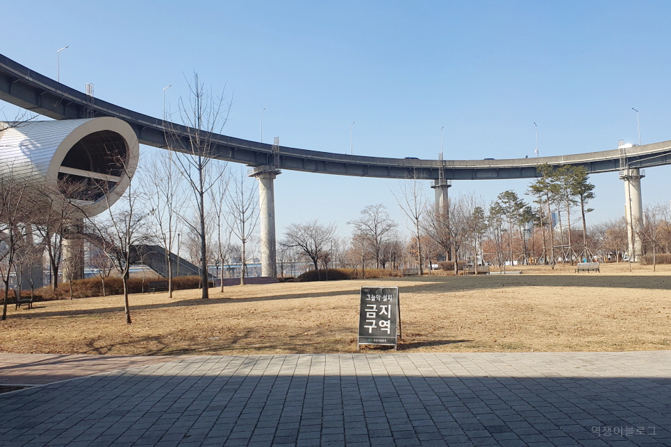 서울 나들이 뚝섬한강공원 뚝섬유원지 자벌레