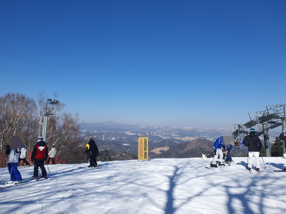 강원도 눈구경 평창 용평리조트 스키장 발왕산 케이블카 스카이워크