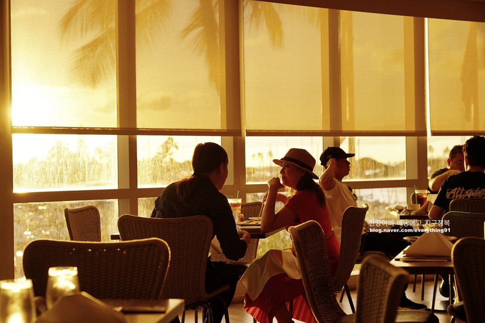 하와이 맛집 와이키키 비치 뷰가 멋진 100 세일즈 at 프린스 호텔