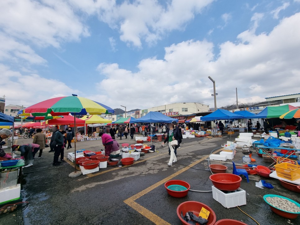 예산 시장 장날 오일장 구경, 백종원거리 삼겹살 도전!