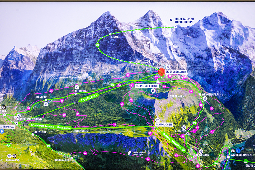 봄여름 스위스 여행 코스 인터라켄 융프라우 경비